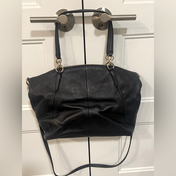 Coach Navy Satchel/Crossbody - Picture 2 of 10